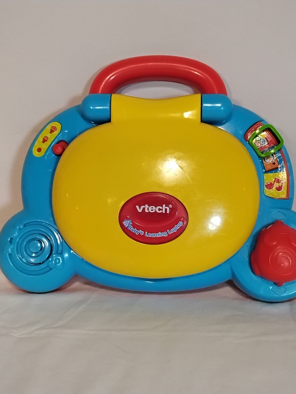 VTech Baby's Learning Laptop Shapes Colors Animal Sounds -tested WORKS